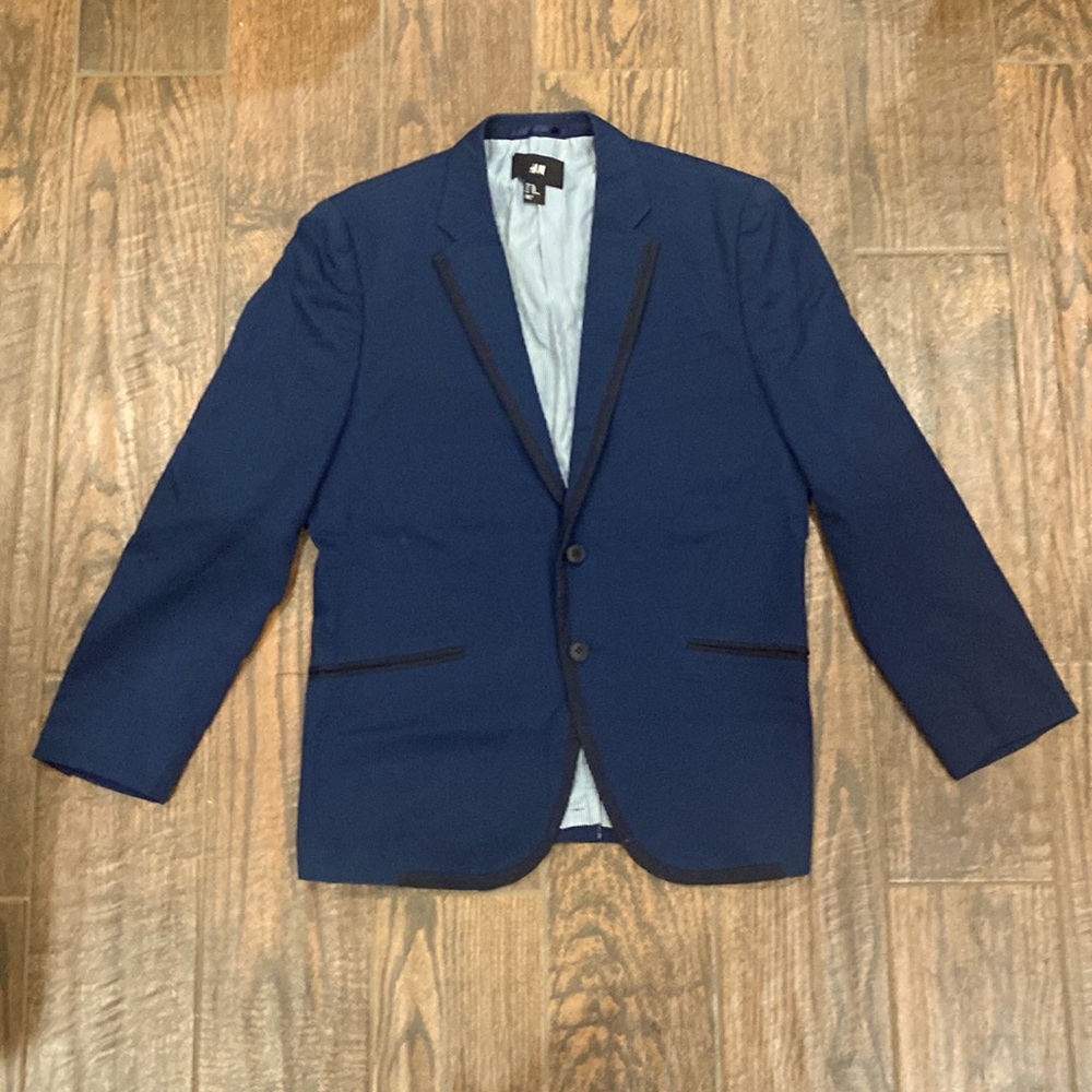 H&M mens blazer in navy blue